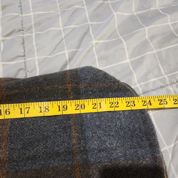 M Vtg Wool Linen Kmart Plaid Heritage Shirt Shacket Fall Hipster Retro 80s - Picture 8 of 8